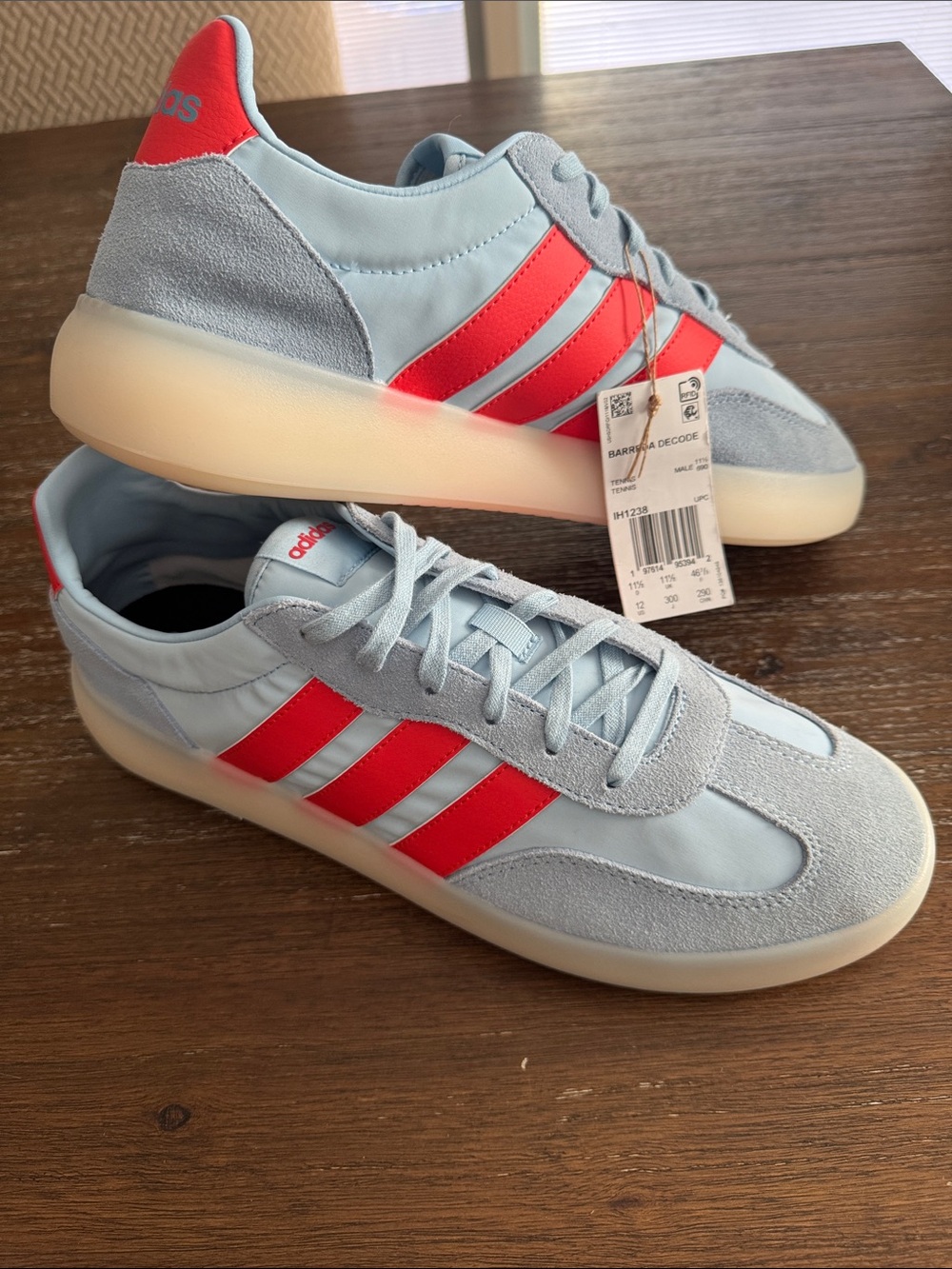 Adidas Barreda Decode Mens shoes Size 12  Clear Sky/ Bright Red